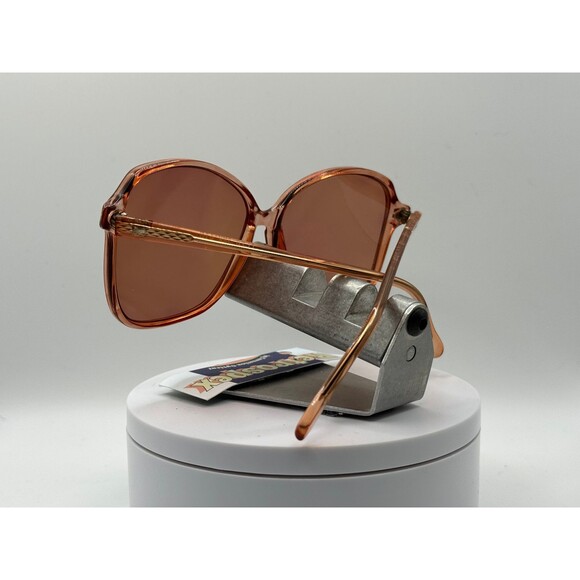 Vintage Oversize Sunglasses NOS Monochrome Amber Orange Lens/Frame 1970s-1980s - Picture 9 of 10